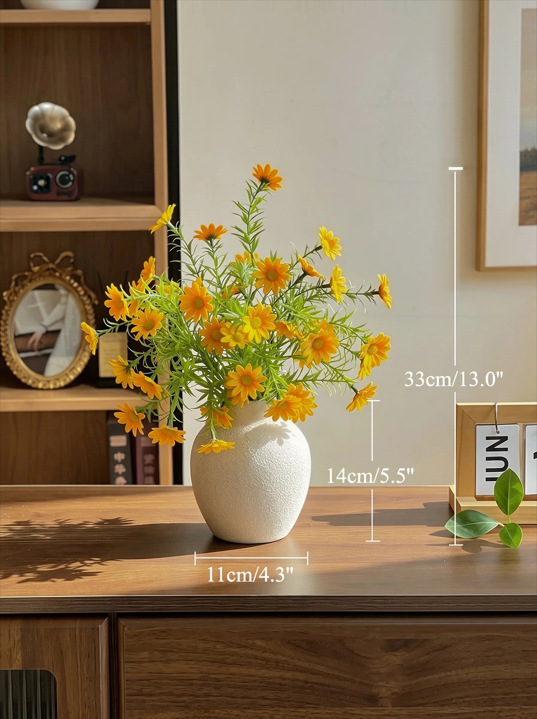 Rustikaler Luxus Kamillen-Margeriten Künstliches Blumenarrangement