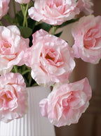 Arrangement floral artificiel élégant de lisianthus rose