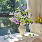 Serene Lavender Blossom Tabletop konstgjord blomsterarrangemang