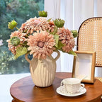 Vintage flauschige Sonnenblume Kunstblumenarrangement