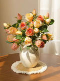 Vintage olieverf roos elegantie nepbloemschikking