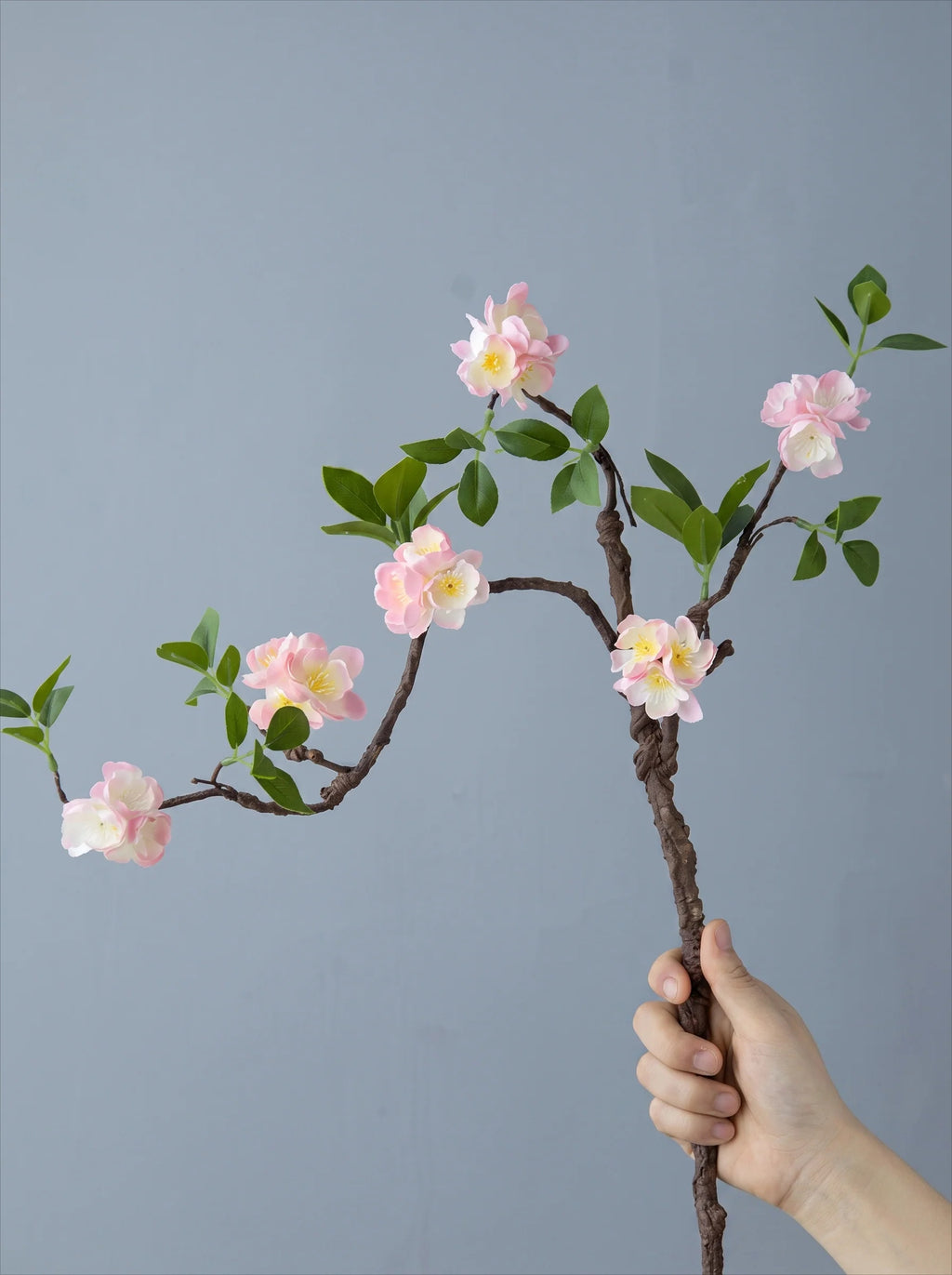 Minimalist Zen Sculptural Blossom Branch Artificial Floral Arrangement