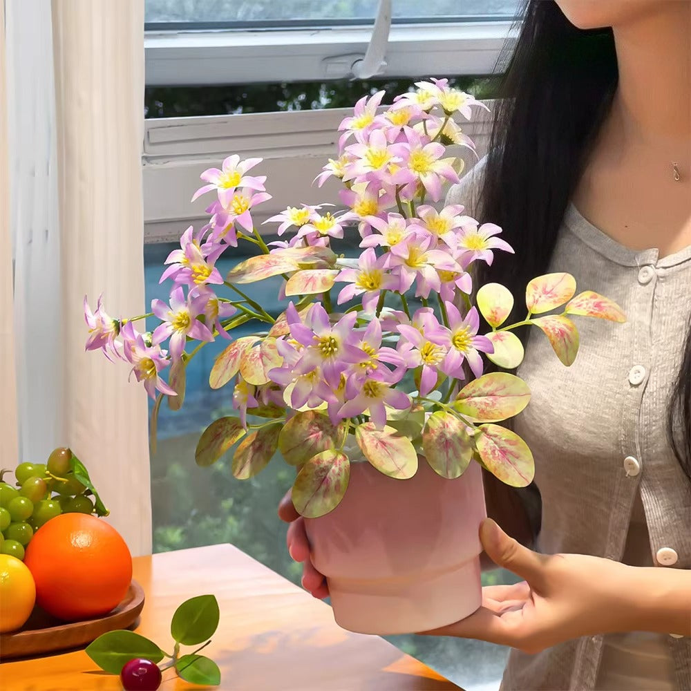 Composition florale fausse Bouquet pastel de jasmin