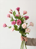 Dusty Pink Platycodon Bloom Faux Floral Arrangement
