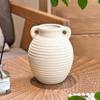 Creamy Ripple Texture Duo Ear Vase