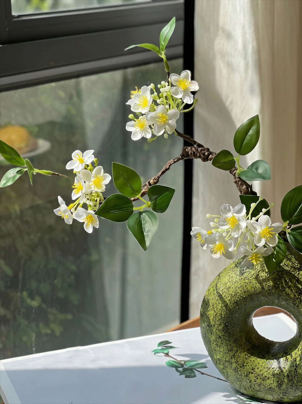 Luxury Minimalist Faux Spirea Blossom Artificial Floral Arrangement