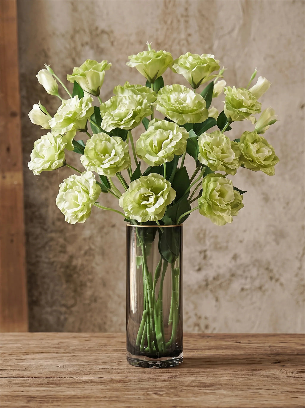 Elegantes Grünes Lisianthus Künstliches Blumenarrangement