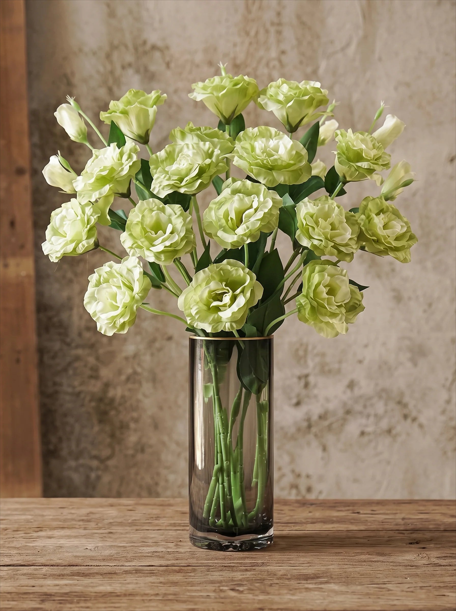 Elegantes Grünes Lisianthus Künstliches Blumenarrangement