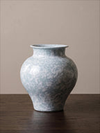 Modern Ice Blue Snowflake Glaze Ceramic Vase