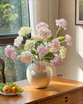 Pastel Fluister Hortensia Faux Bloemenboeket