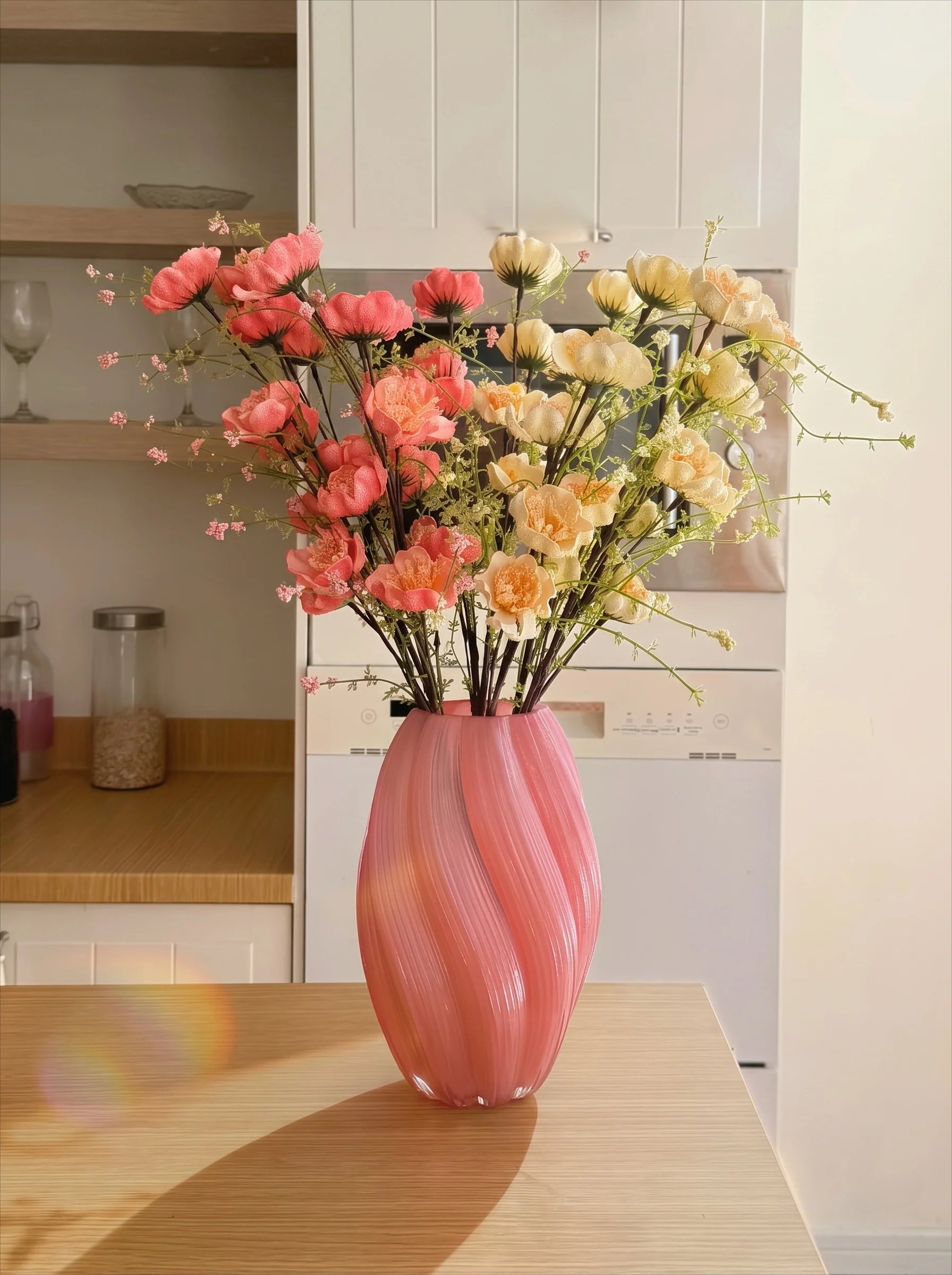 Ripple Art Glass Vase
