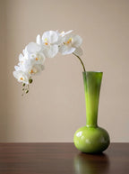 Elegante Witte Phalaenopsis Kunstorchidee Stengel
