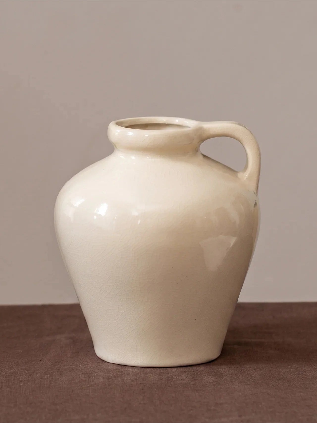 Minimalist Cream-Toned Ceramic Vase