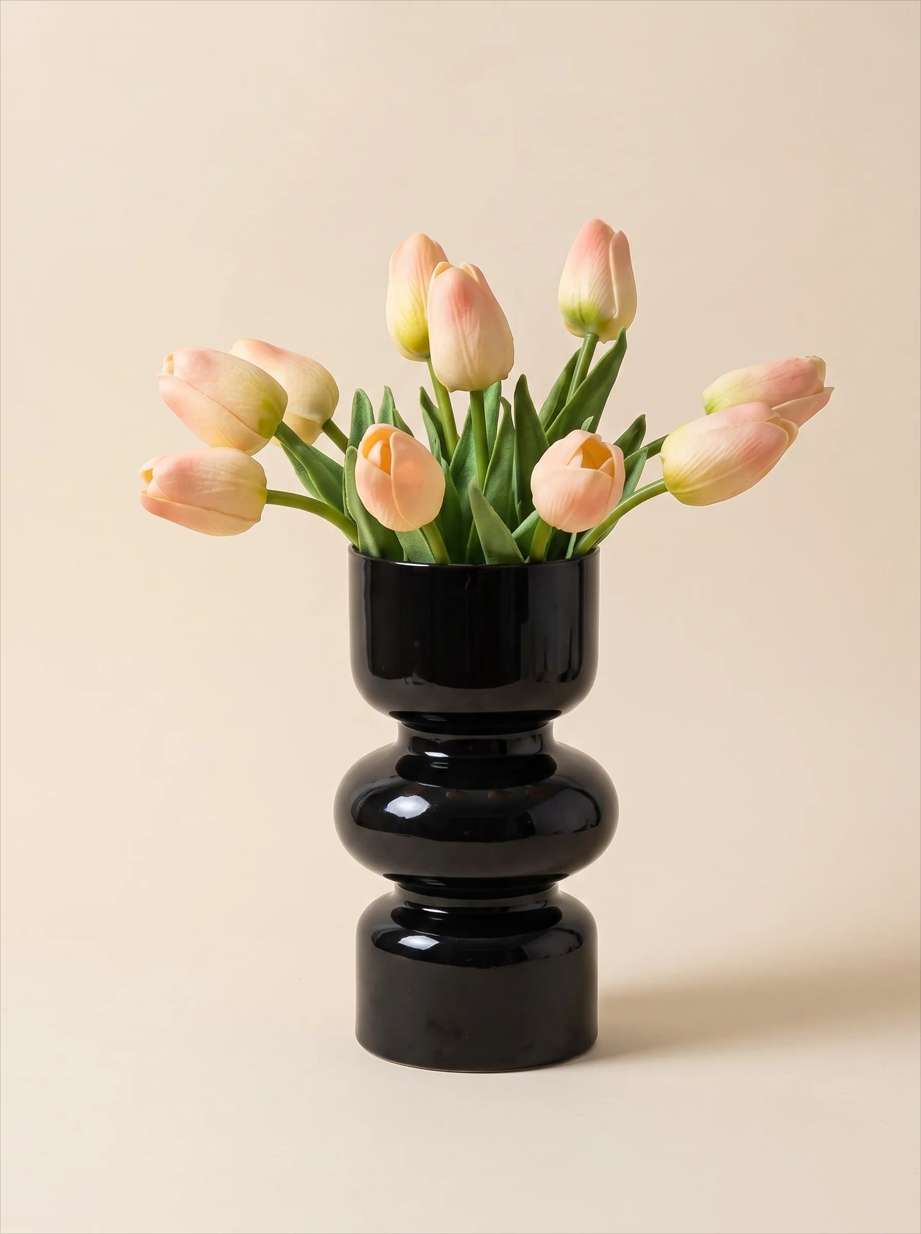 Ethereal Blush Tulip Faux Floral Arrangement