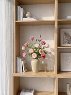 Elegant Blush Lisianthus Artificial Floral Arrangement