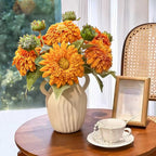 Vintage flauschige Sonnenblume Kunstblumenarrangement