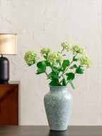 Modern Mint Snowflake Glaze Ceramic Vase