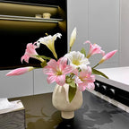 Ethereal Lily Bloom Faux Floral Arrangement