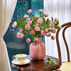 Blush Bubble-Rosen-Cluster Kunstblumenarrangement