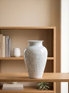 Modern Ice Blue Snowflake Glaze Ceramic Vase