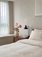 Minimalistisches Luxus-Blush-Rosen-Kunstblumenarrangement  