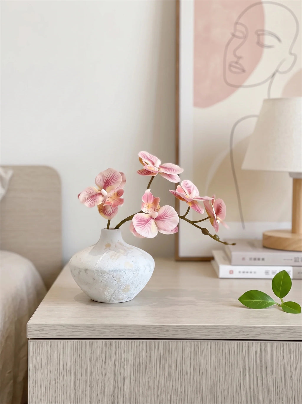 Künstliches Blumenarrangement Sanfte Blush Phalaenopsis