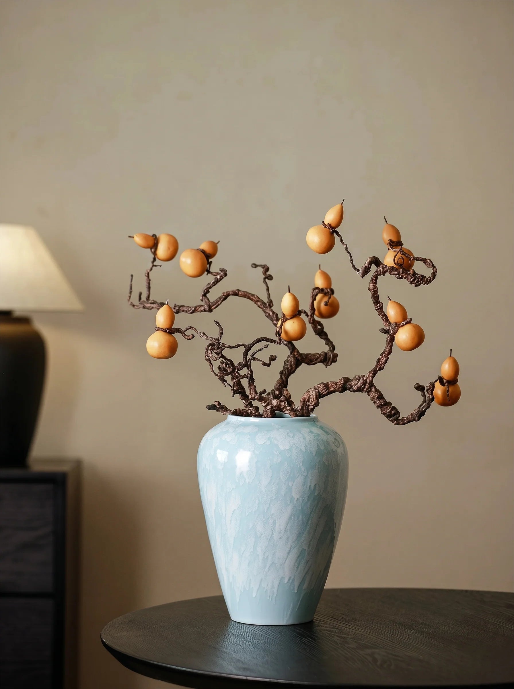 Modern Pastel Splash Glaze Ceramic Vase