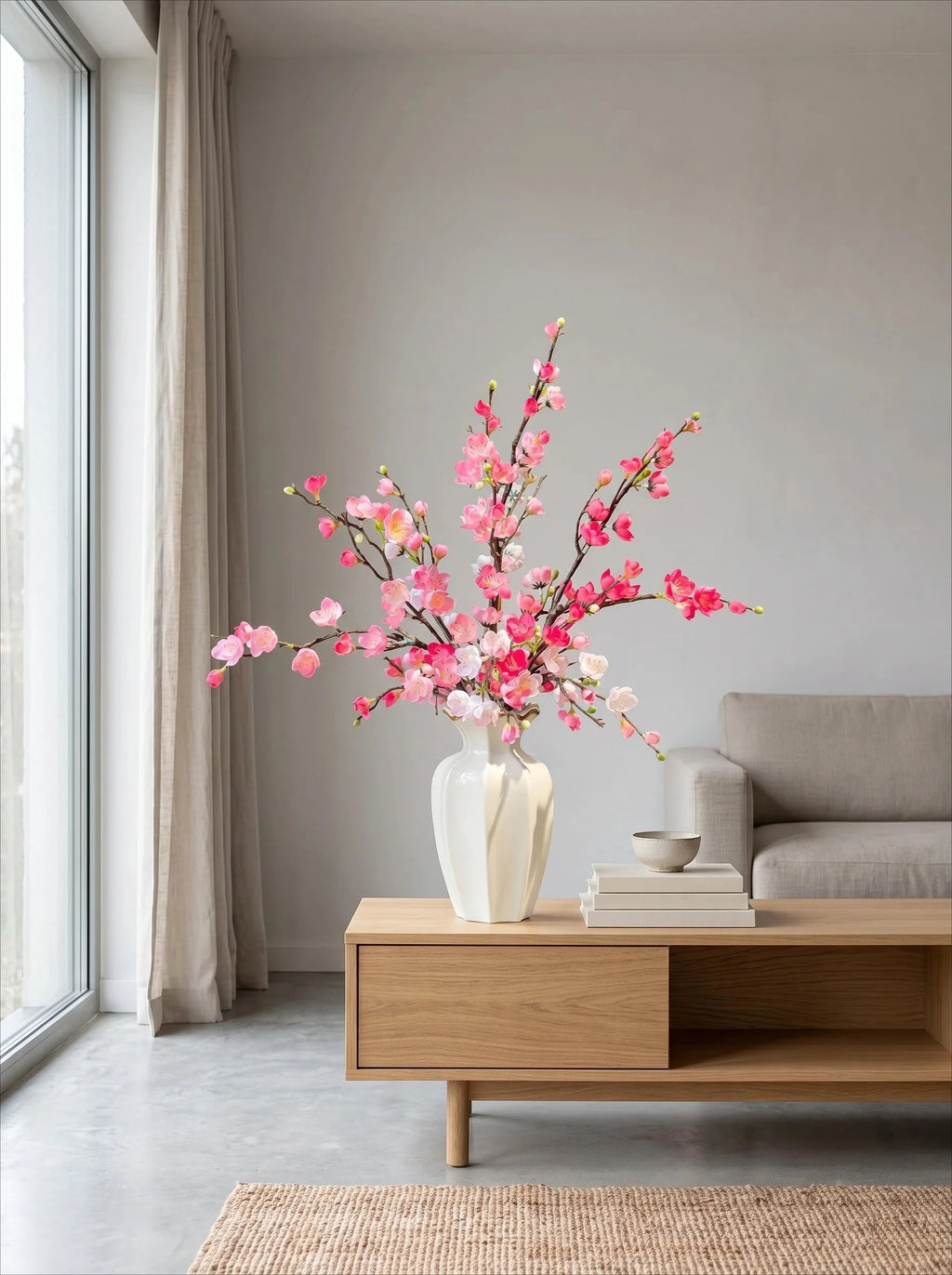 Künstliche Blumenarrangement Gradient Kirschblüte  