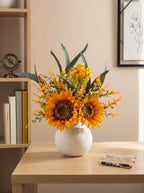Sunny Splendor Sunflower Artificial Floral Arrangement