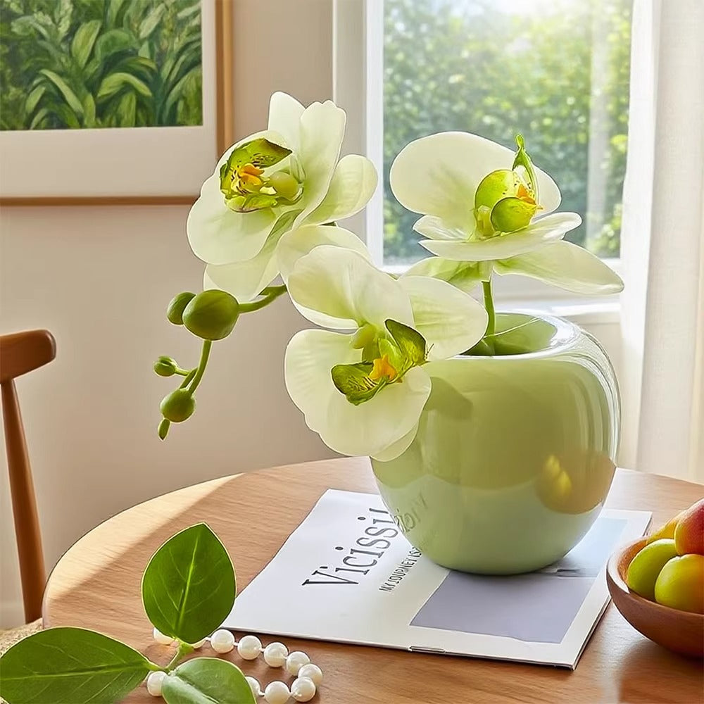 Sunlit Phalaenopsis Faux Floral Arrangement
