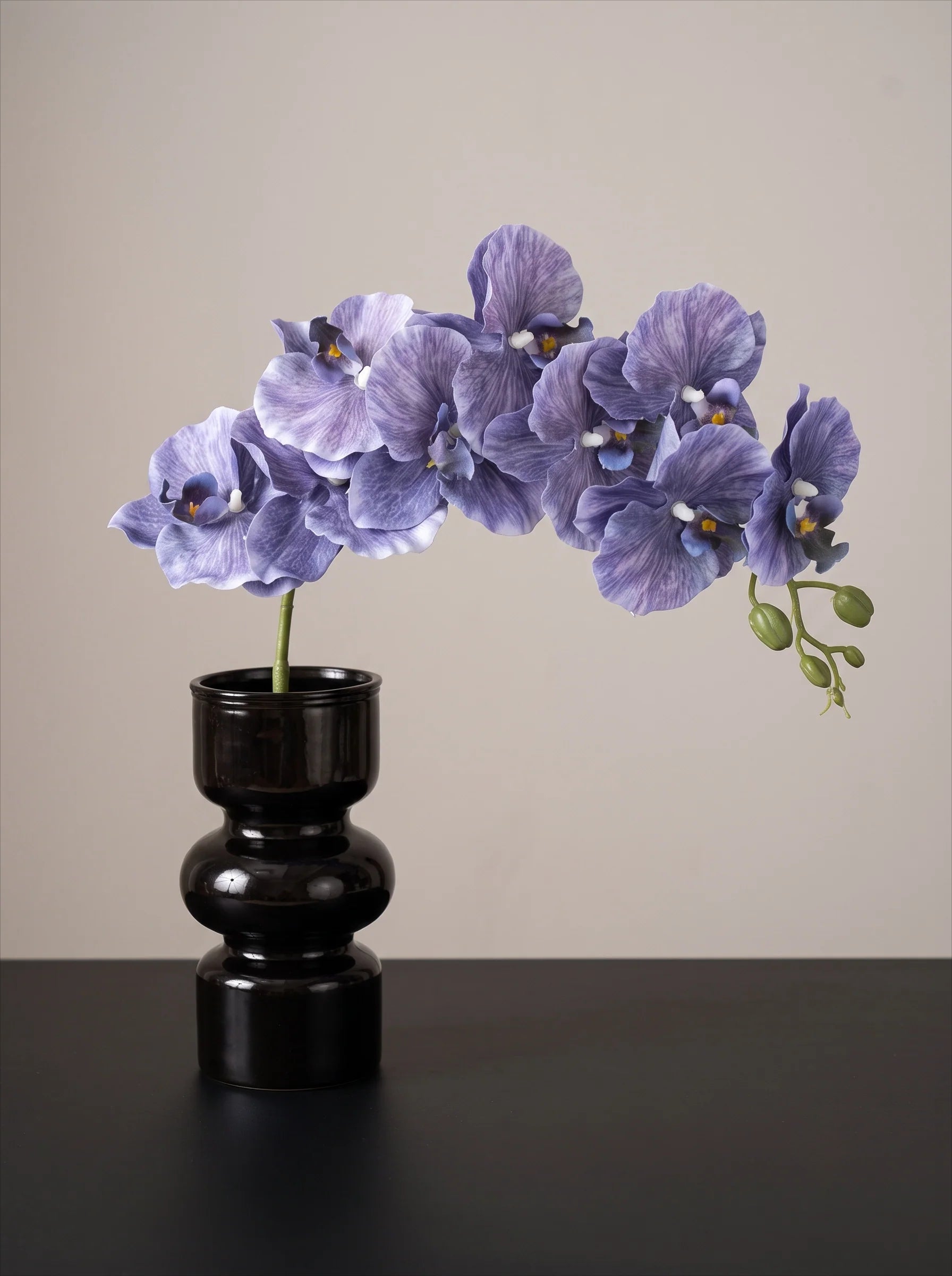 Lavender Orchid Elegance Artisan Faux Floral Arrangement