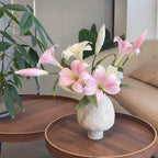 Ethereal Lily Bloom Faux Floral Arrangement
