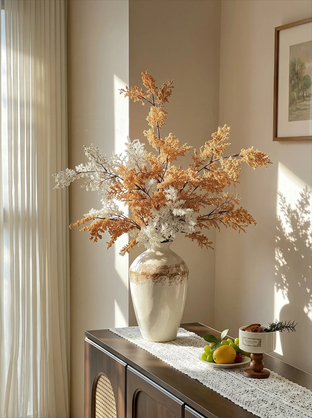 Luxury Wabi-Sabi Terracotta Artificial Floral Arrangement