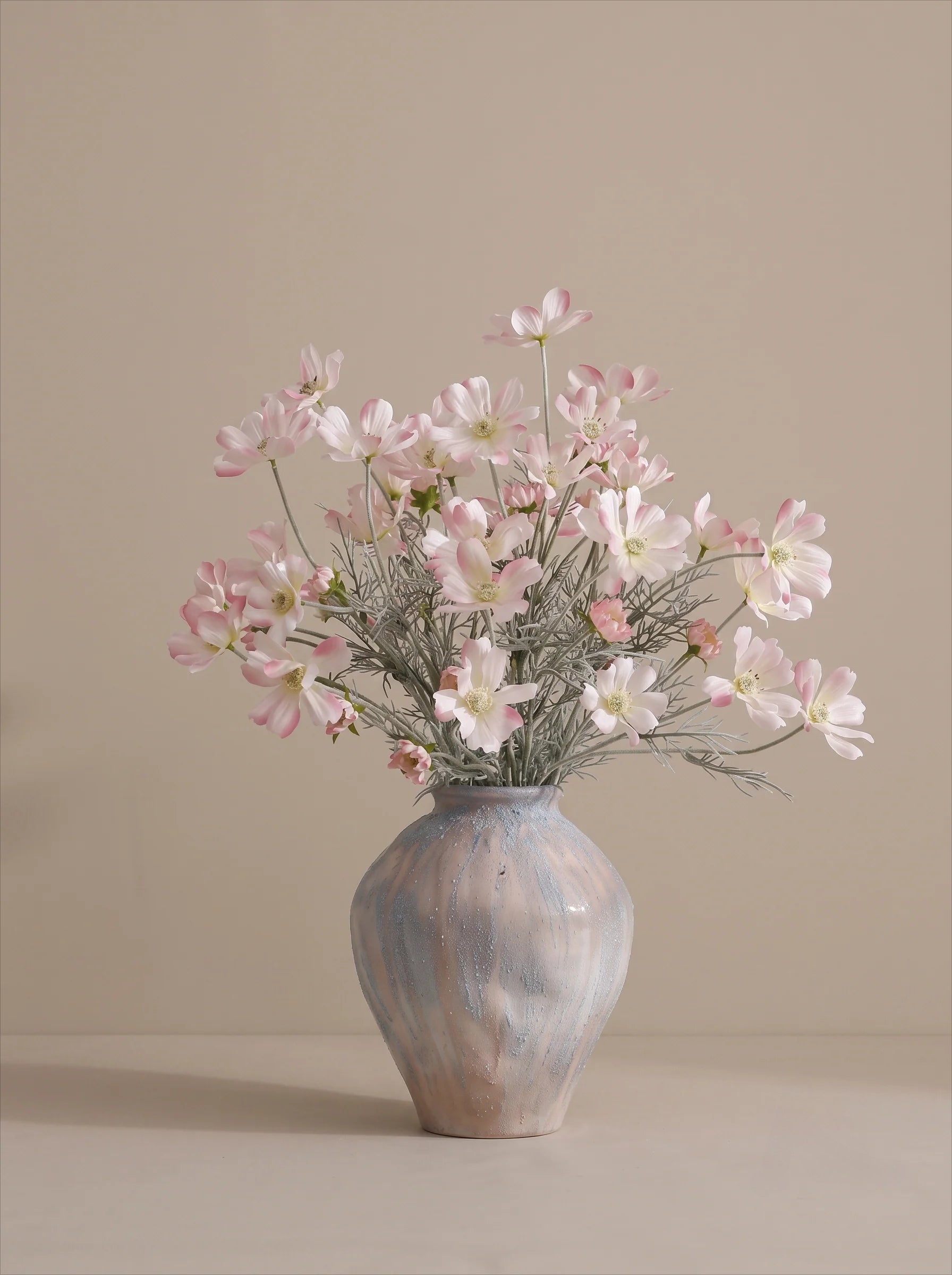 Textured Glazed Ceramic Vase