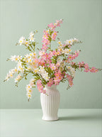 Blush & Ivory Forsythia Elegance Artisan Faux Floral Arrangement