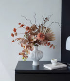 Vintage Terracotta Dried-Floral Faux Floral Arrangement
