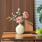 Minimalist Luxe Blush Rose Artificial Floral Arrangement