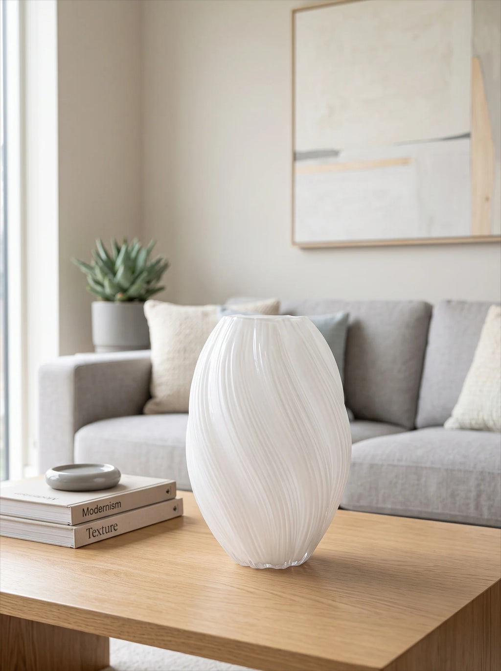 Ripple Art Glass Vase