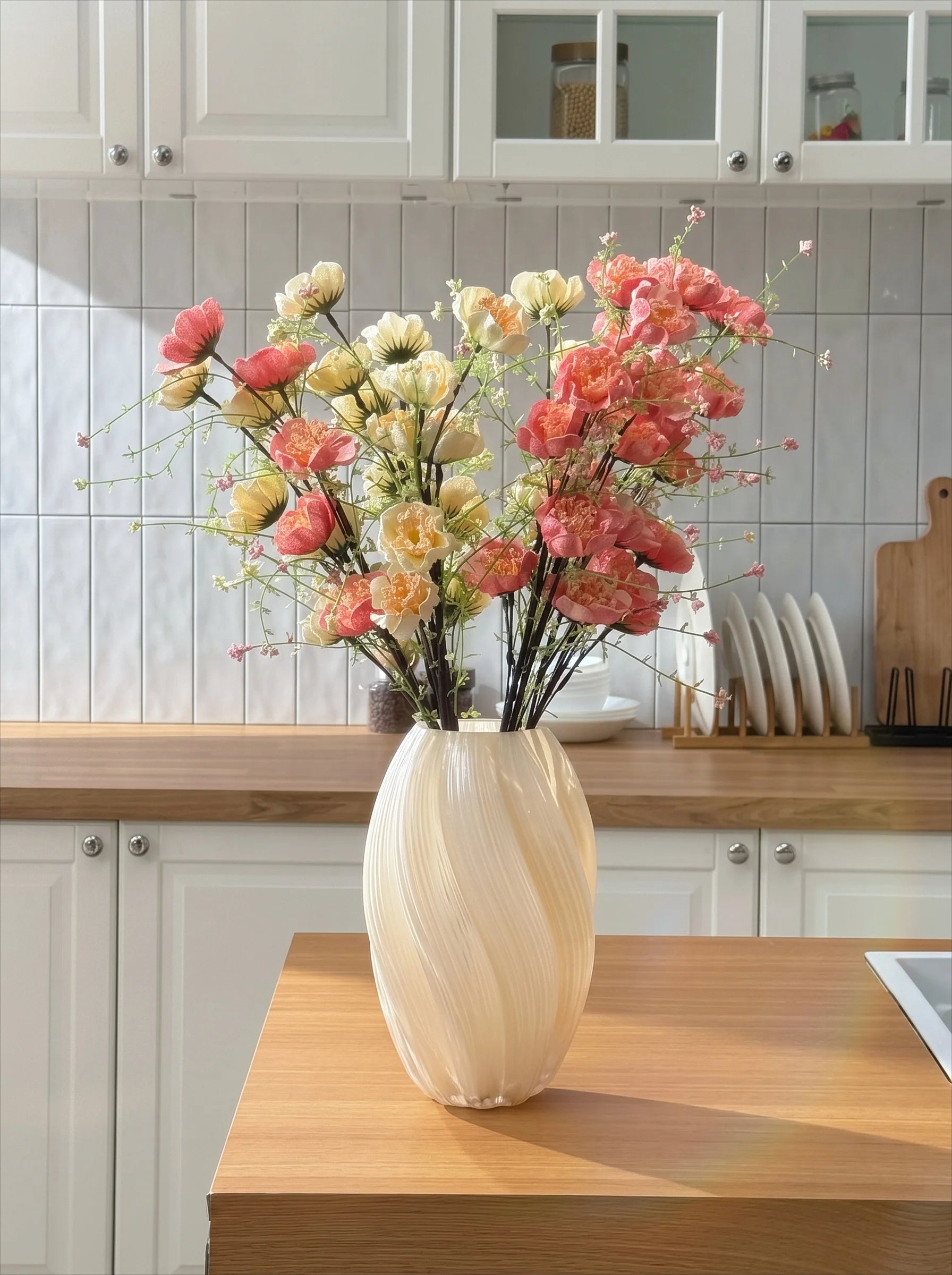 Ripple Art Glass Vase