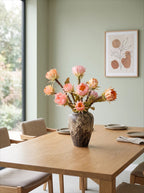 Aprikosen-Protea-Krone Kunstblumenarrangement