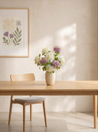Lyxig Real-Touch Vit Hortensia Elegant Konstgjord Blomsterarrangemang