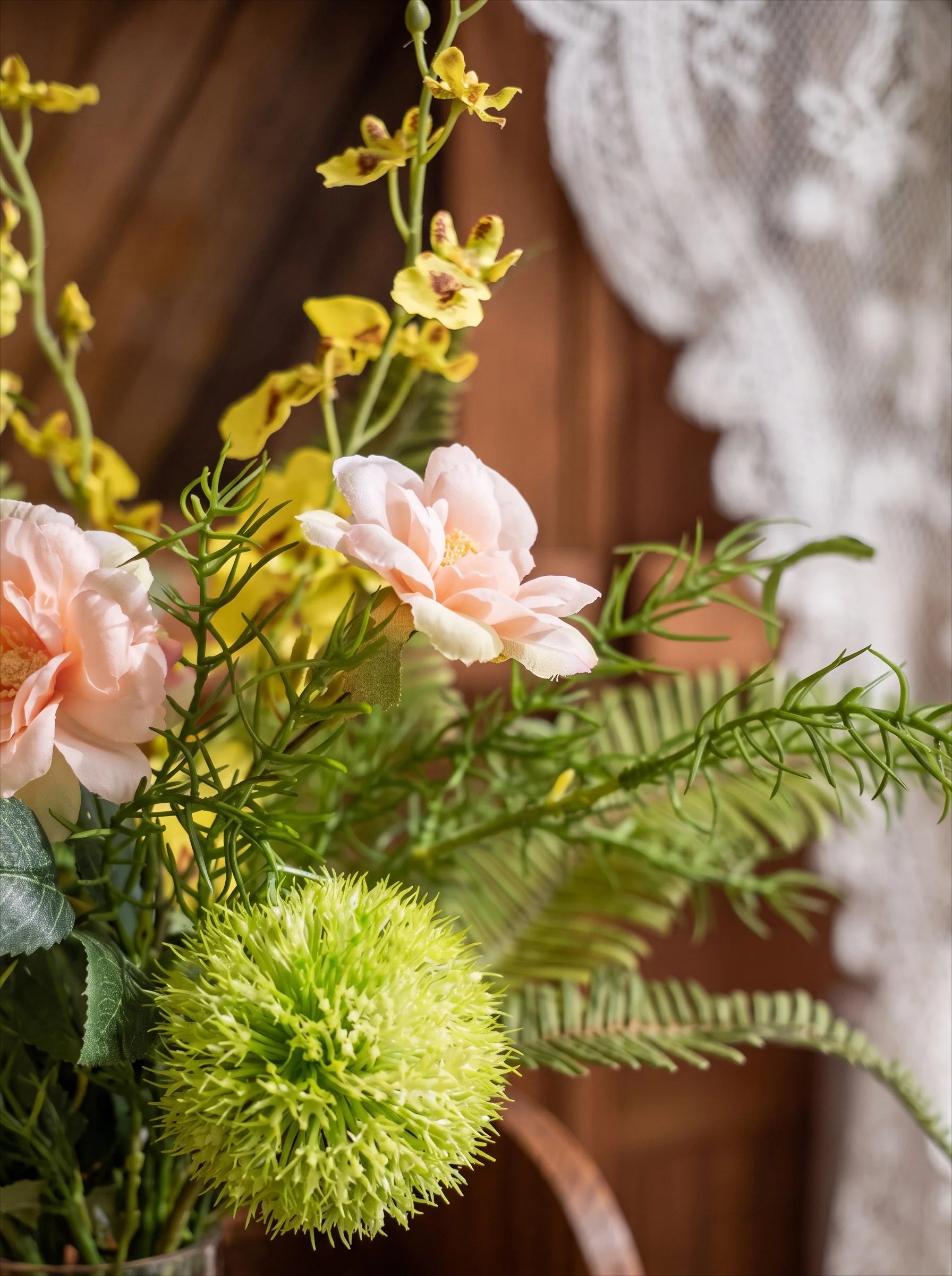 Whimsical Wildflower & Foliage Artificial Floral Arrangement