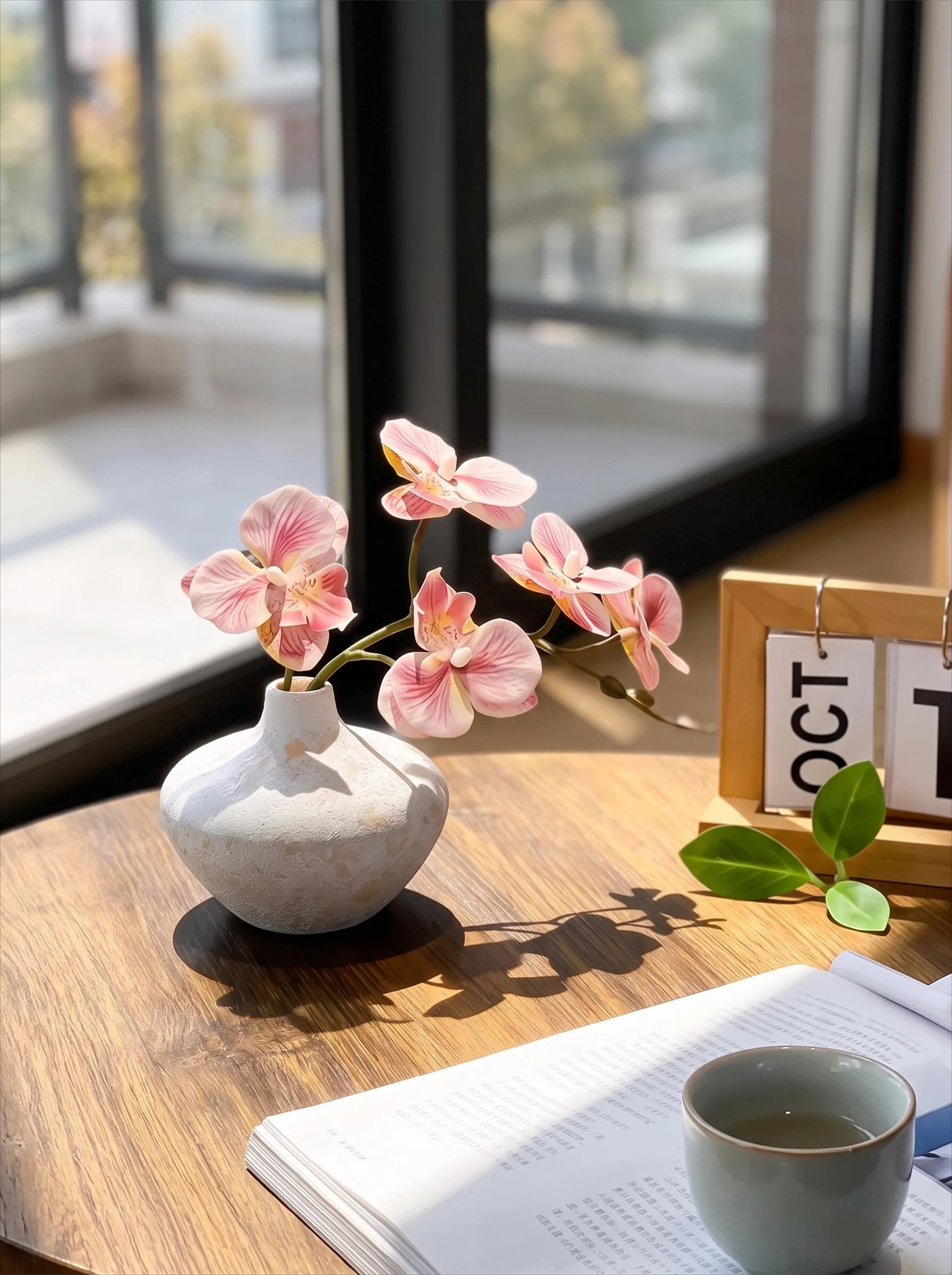 Künstliches Blumenarrangement Sanfte Blush Phalaenopsis