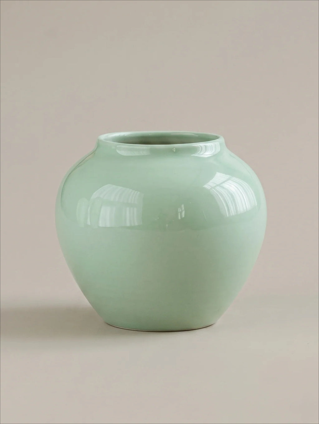 Artisan Light-Celadon Porcelain Vase