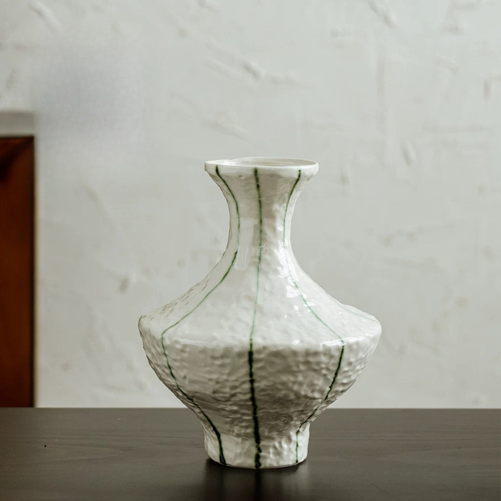 Minimalist Artisan Hammered Vase