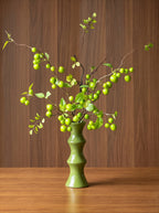 Luxury Oriental Zen Green Berry Artificial Floral Arrangement