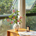 Elegant Zen Crabapple Berry Artificial Floral Arrangement