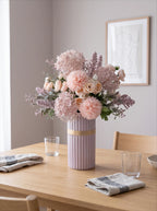 Faux Floral Arrangement - Pink & Purple Mixed Blooms