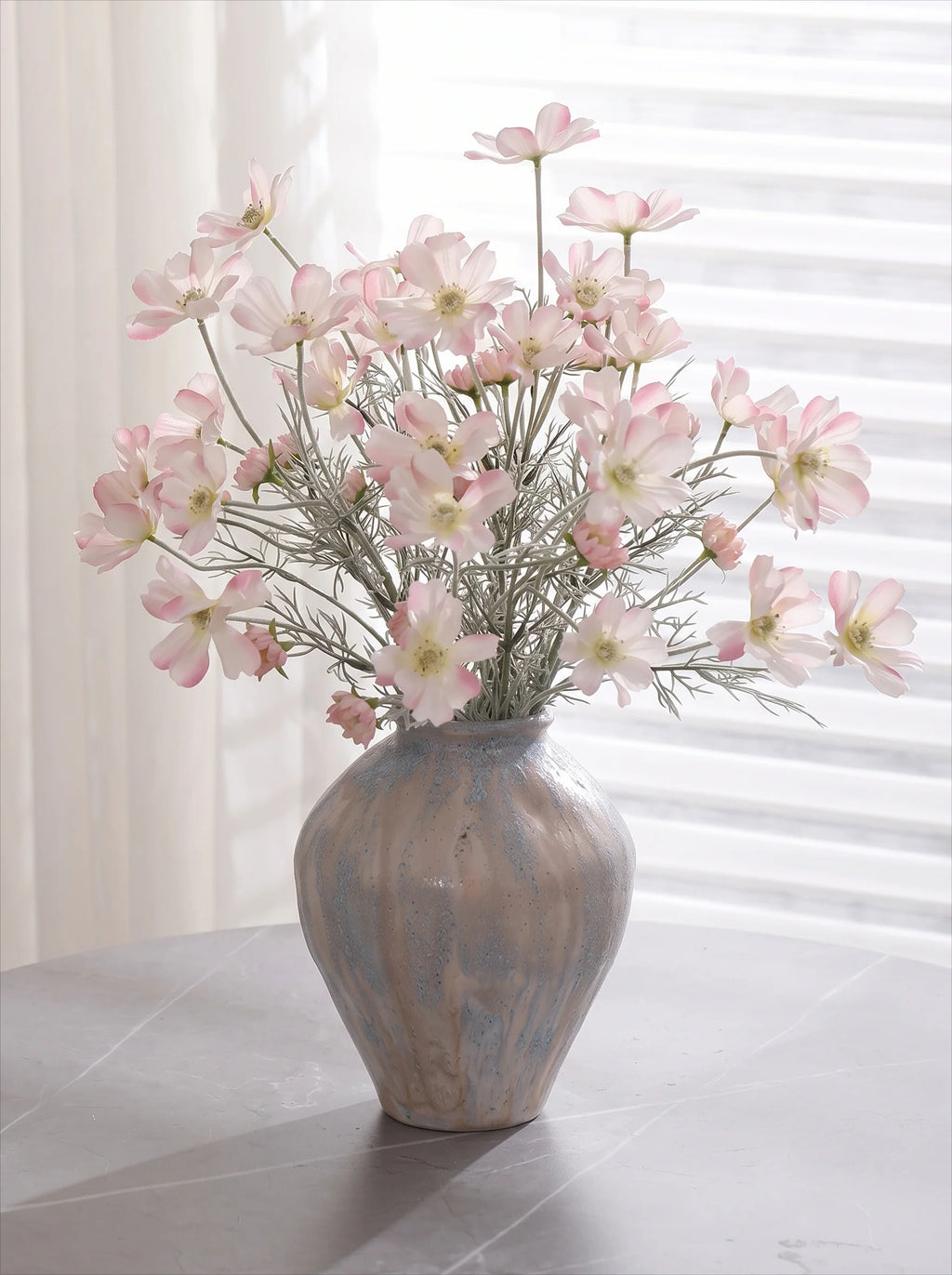 Pink Cosmos Artificial Flower Arrangement