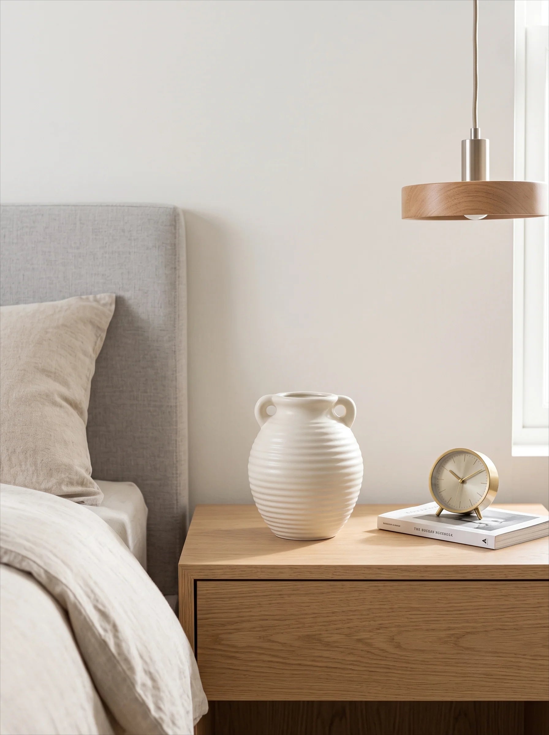 Creamy Ripple Texture Duo Ear Vase